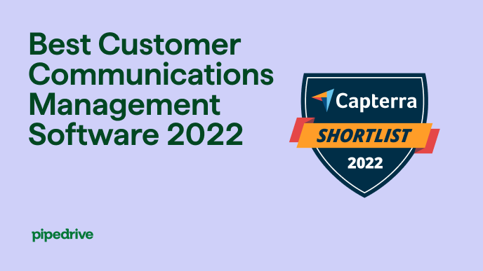 Pipedrive included in the Capterra Shortlist for Best Customer ...