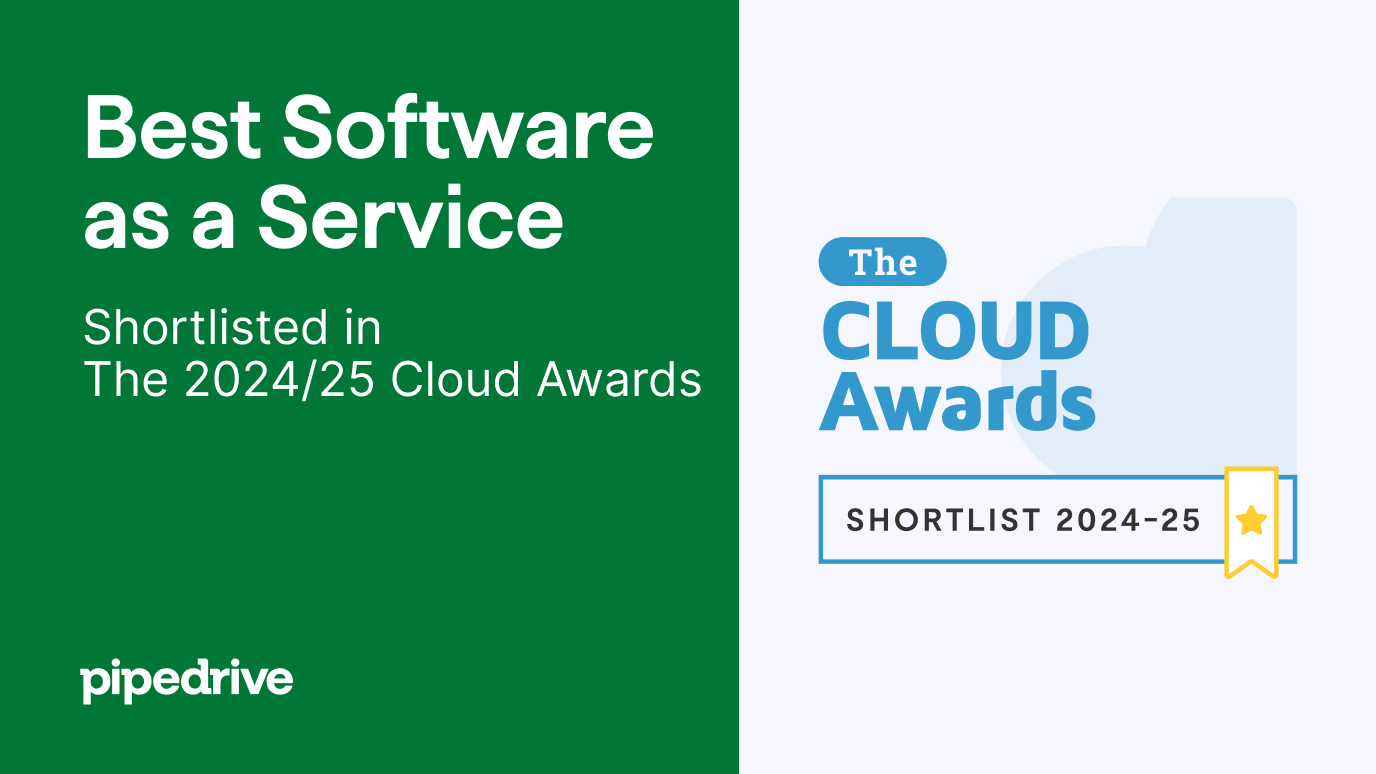 Pipedrive shortlisted in The 2024/25 Cloud Awards in the Best Software ...