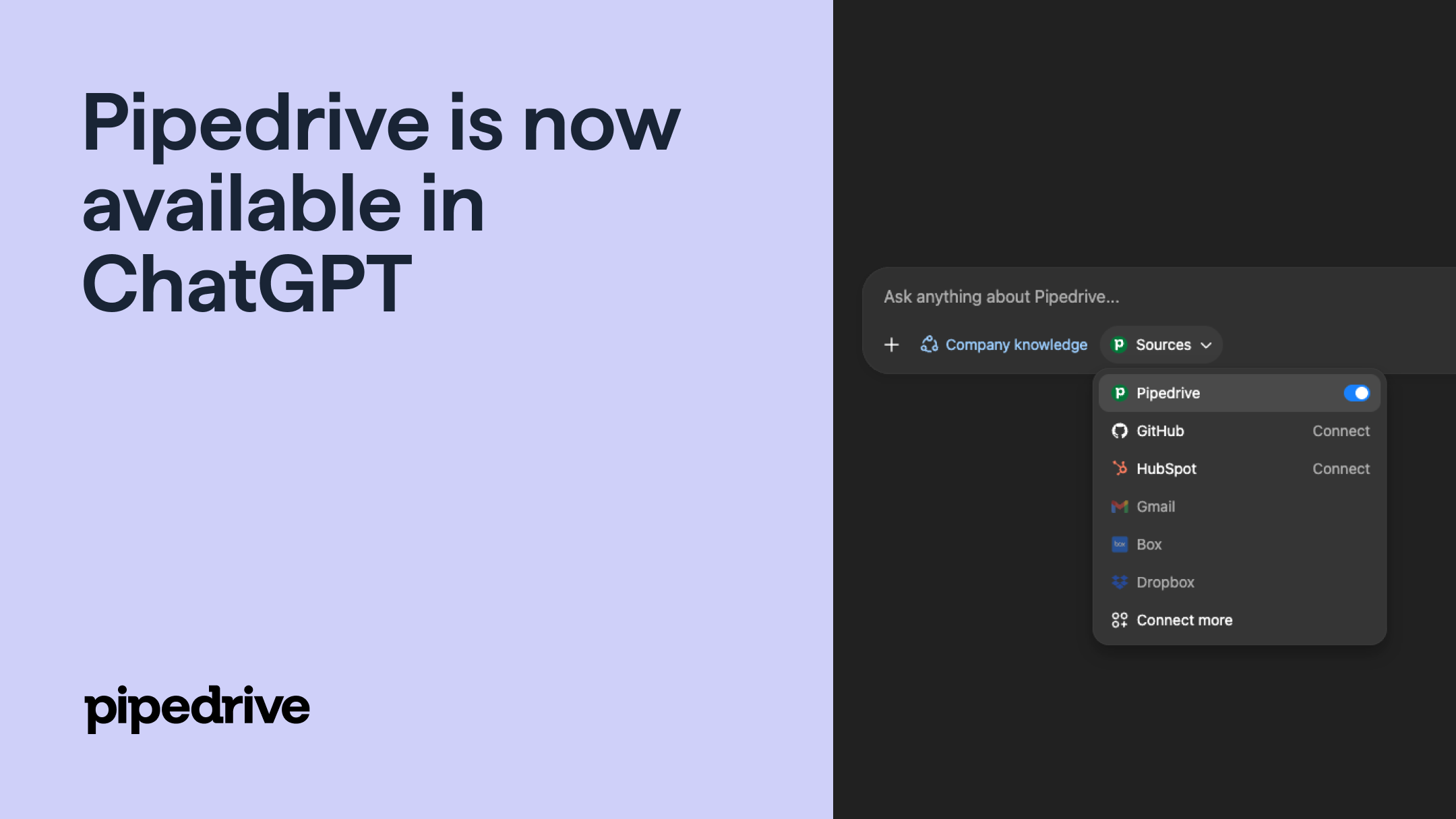 New Pipedrive app in ChatGPT now available for Pipedrive customers ...