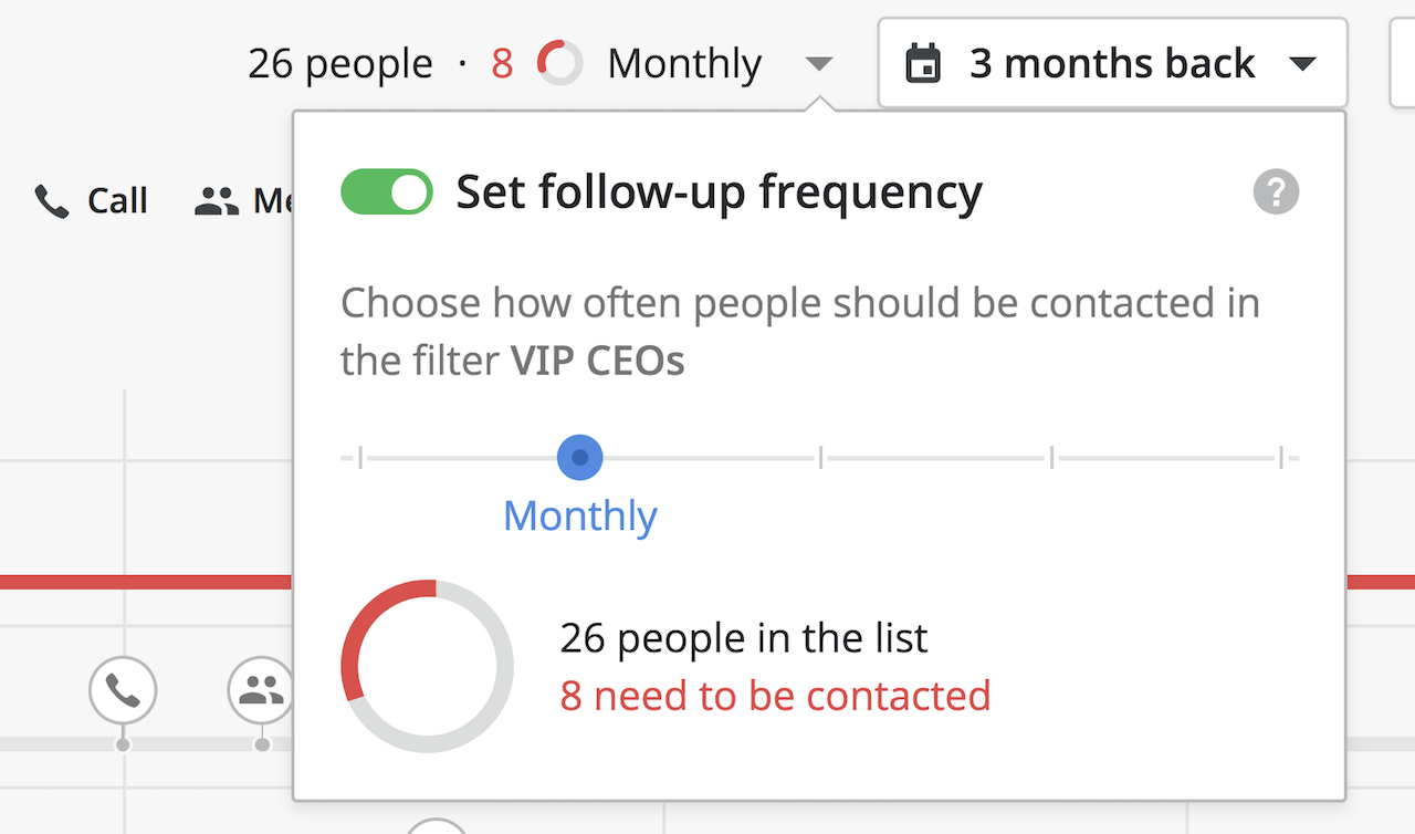 Pipedrive contacts management & customer timeline