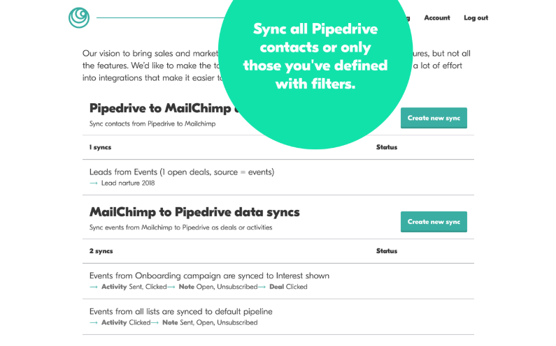 Outfunnel and Pipedrive integration