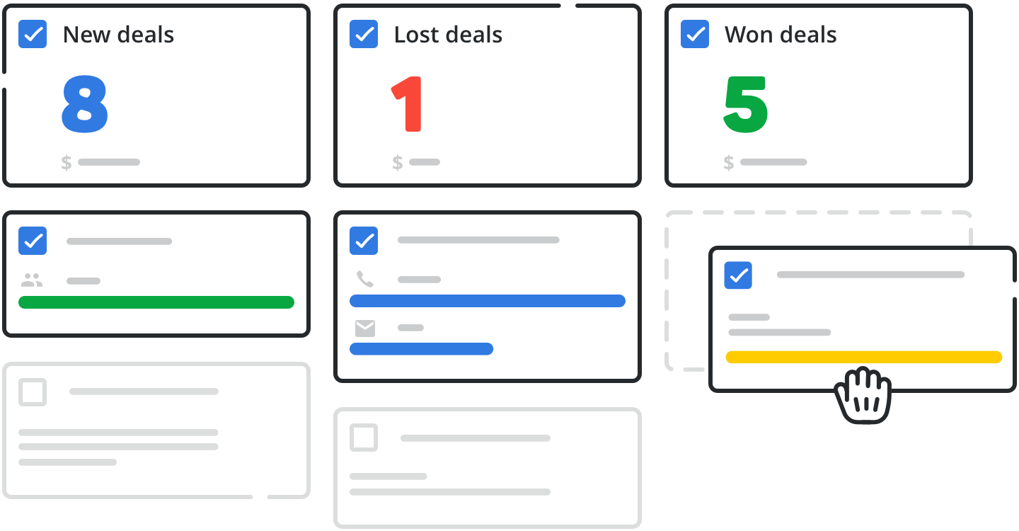 real estate CRM report illustration