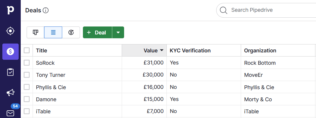 AI and risk management Pipedrive Custom compliance field