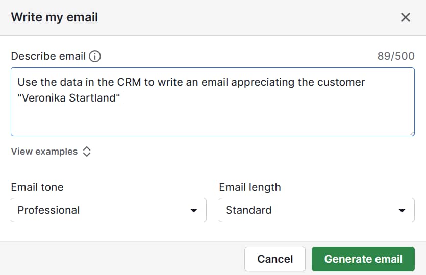 AI for sales and marketing Pipedrive AI email writer