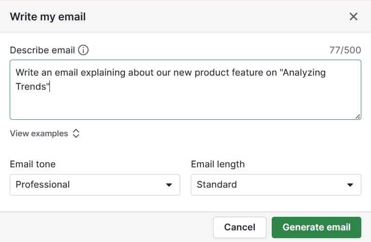 AI prospecting tools Pipedrive Generate email