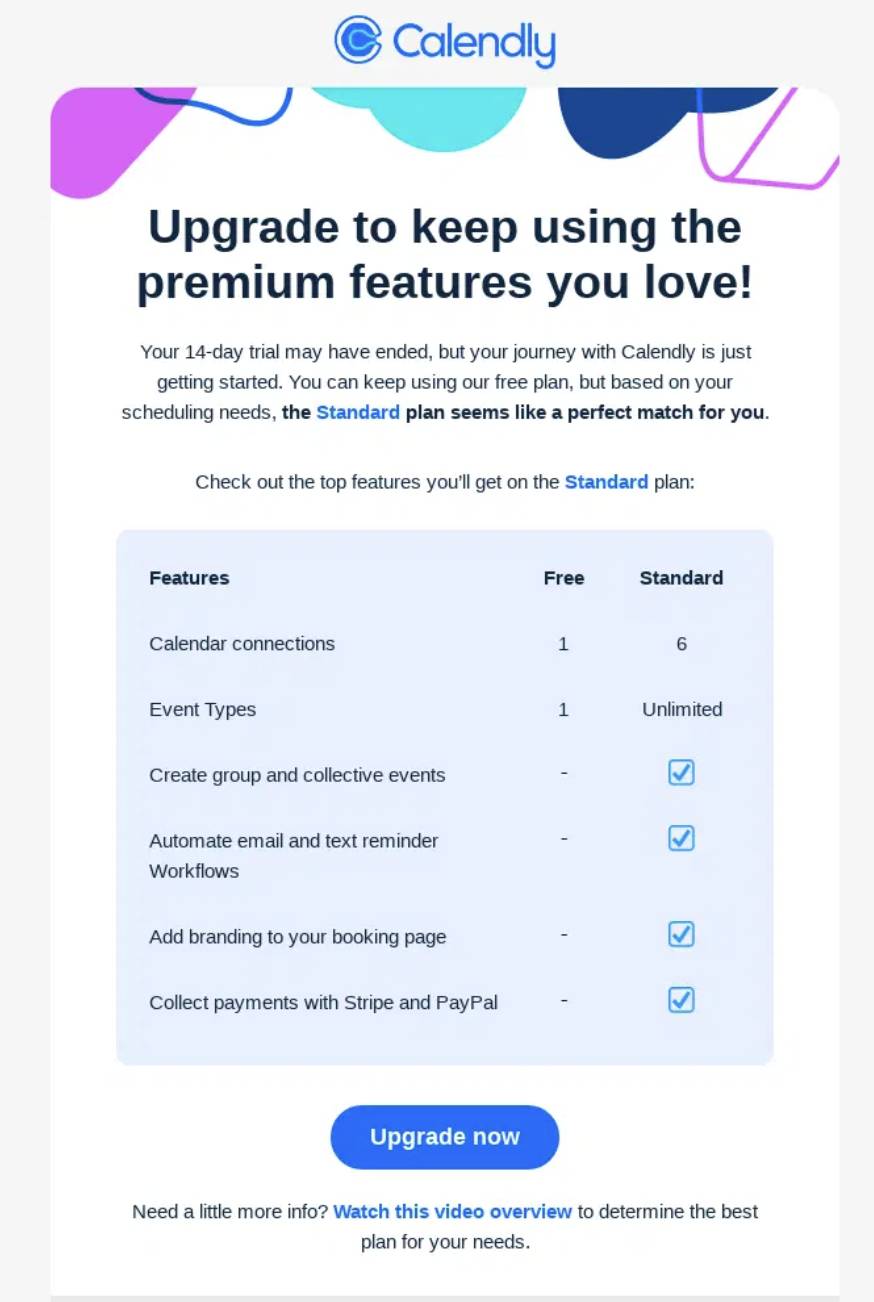 Abandoned cart email product-focused example