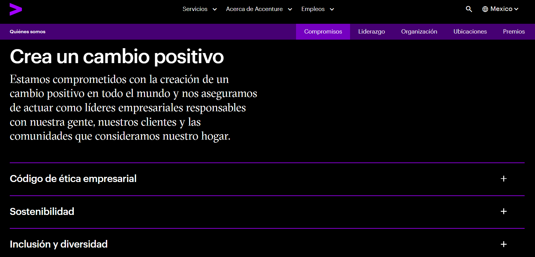 Accenture responsabilidad social empresarial