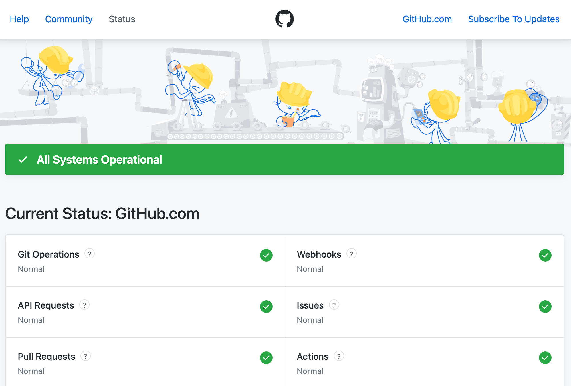  Angry customers GitHub status page