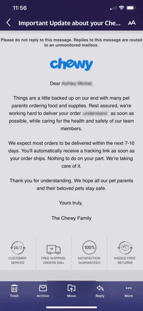 Apology email to customers Pipedrive delay