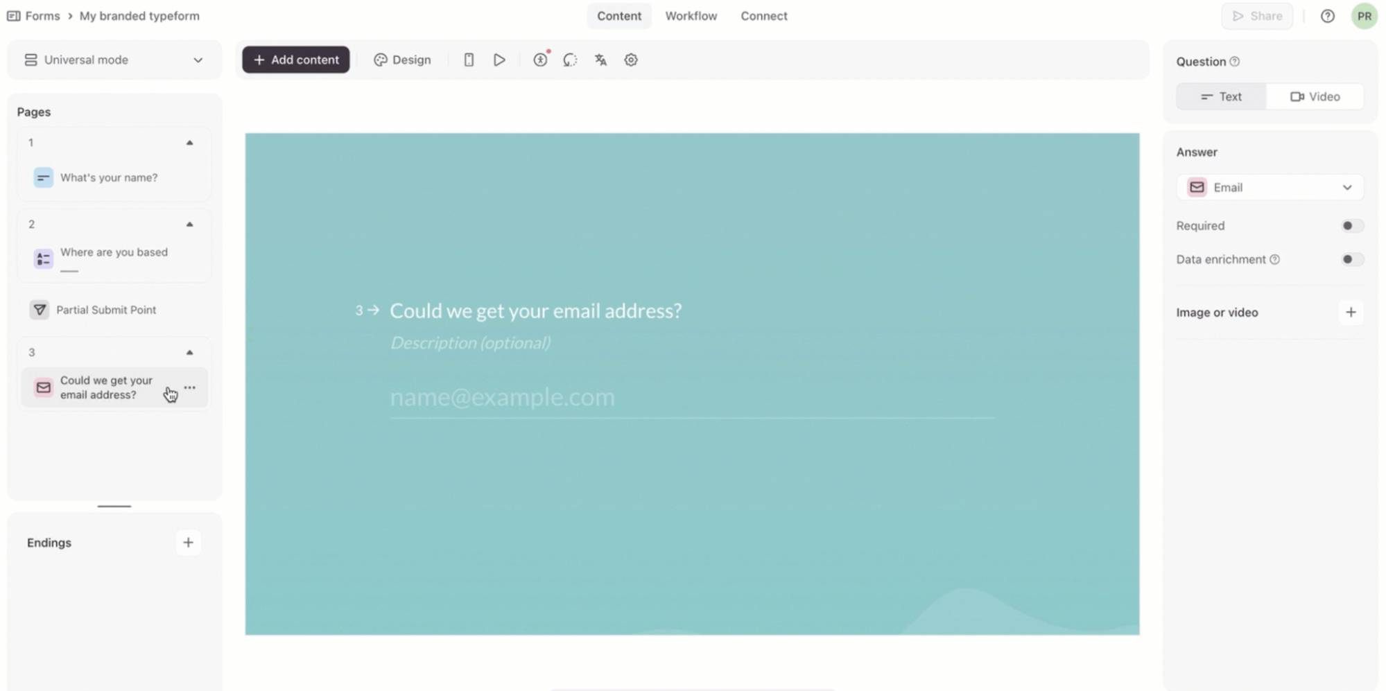 B2B lead generation software Typeform