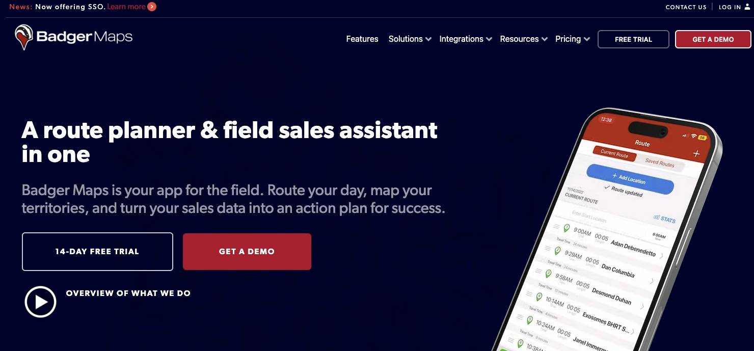 How Badger Maps combines light CRM functionality with powerful mapping and route planning