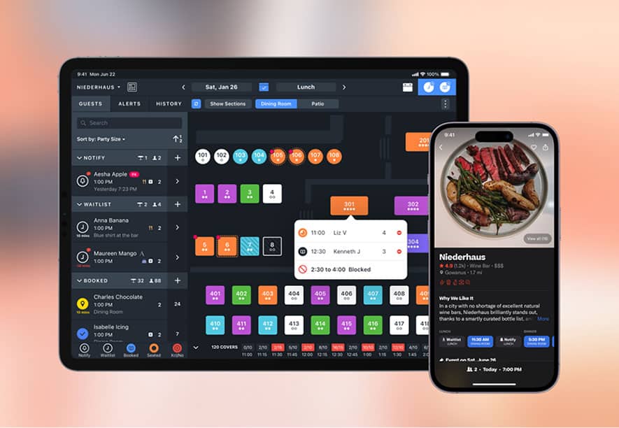 Best CRM for food industry Resy