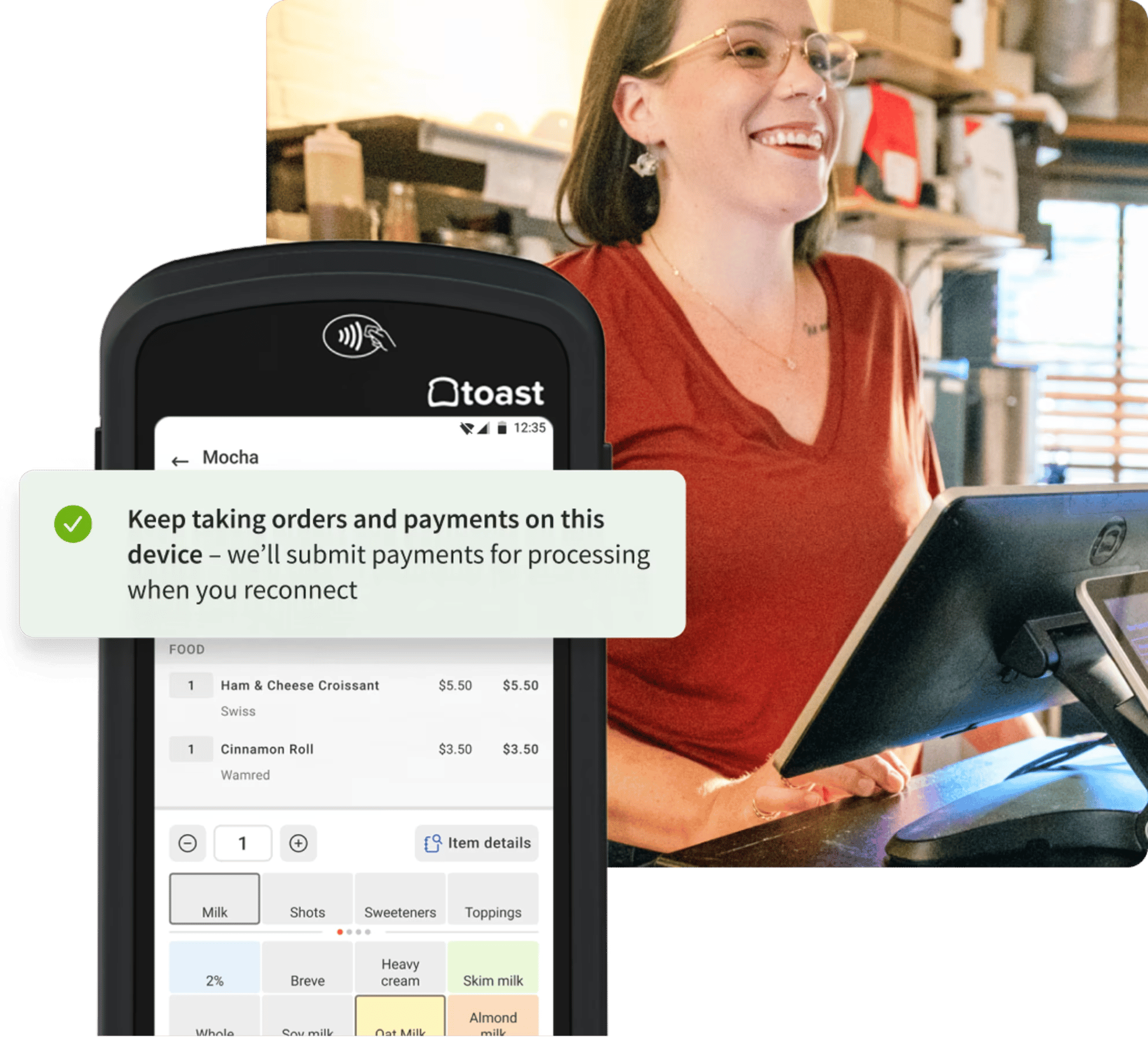 Best CRM for food industry Toast POS