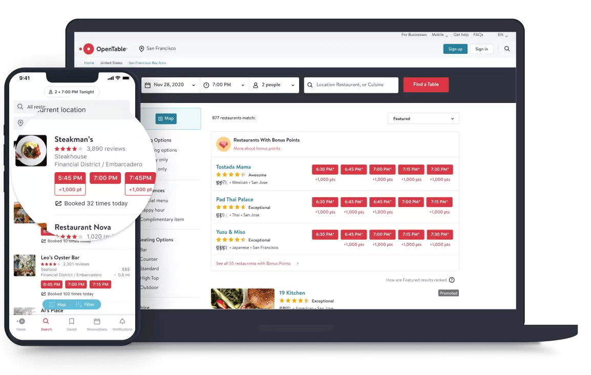 Best crm for food industry OpenTable