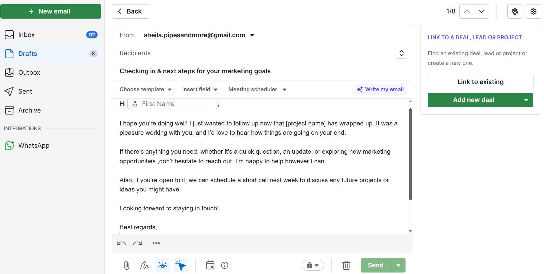 Best customer loyalty software Pipedrive email automation