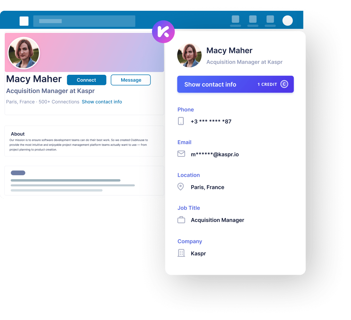 Best sales engagement platform Kaspr