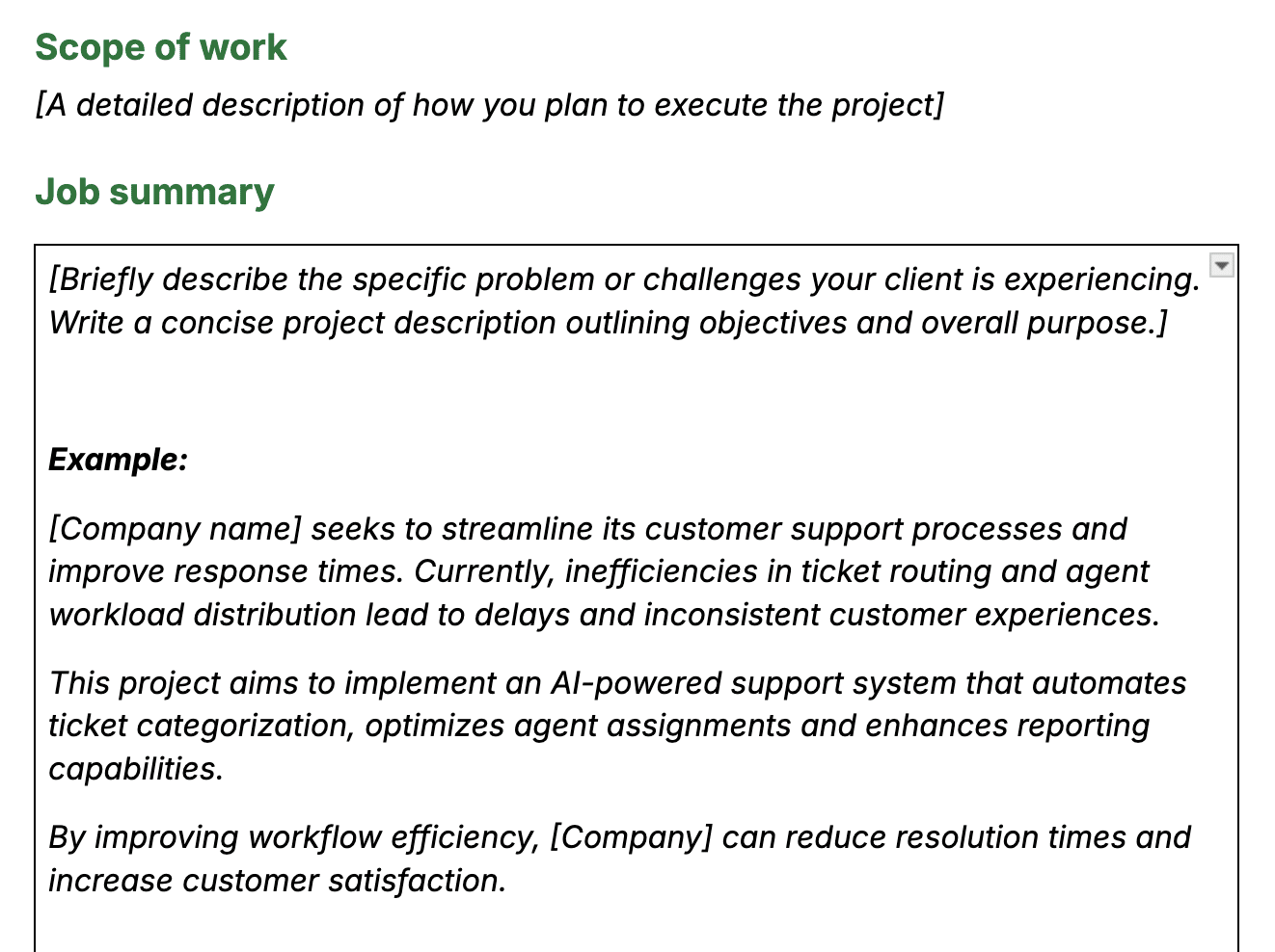 Bid proposal Pipedrive template