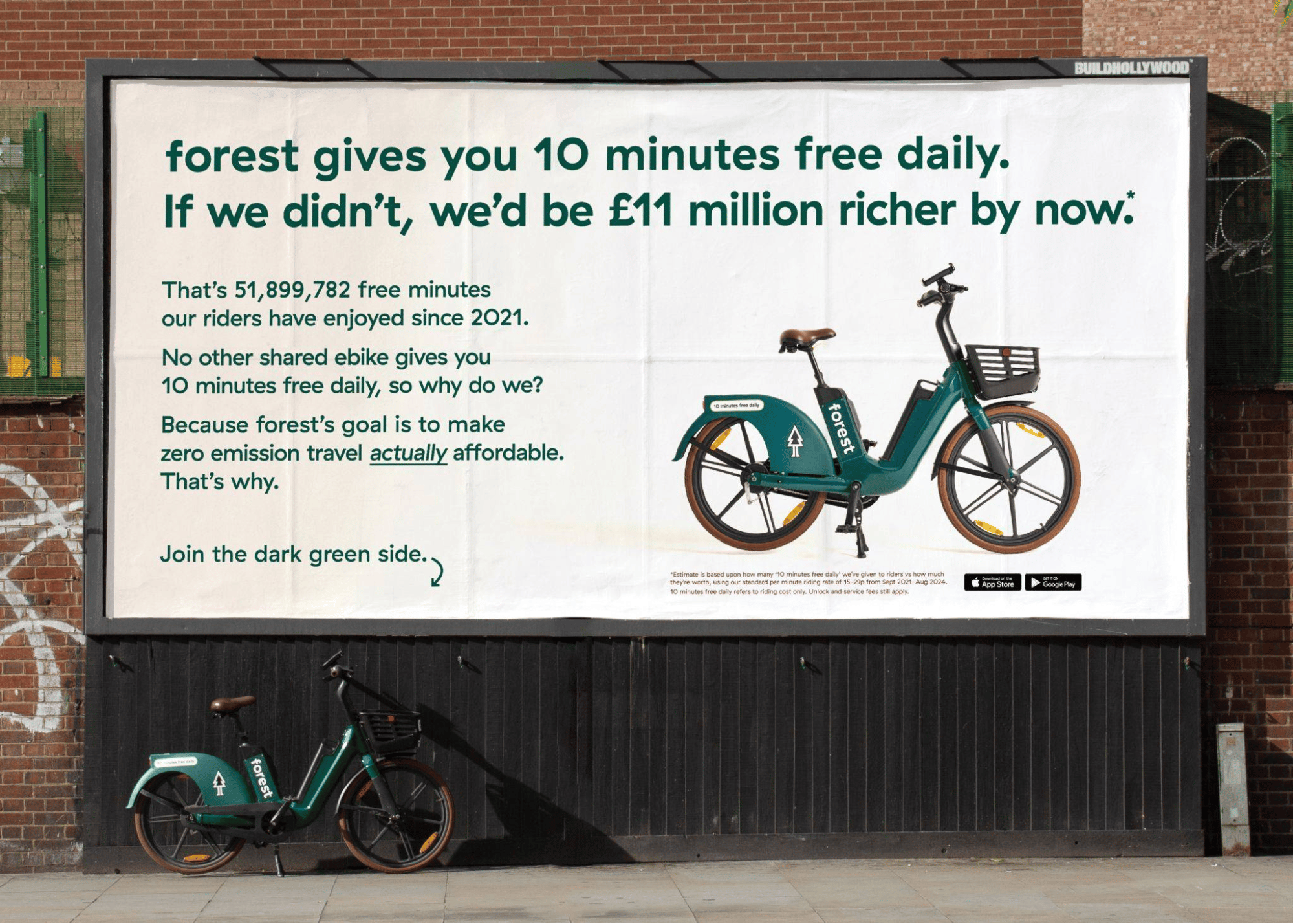 Billboard advertising Forest example