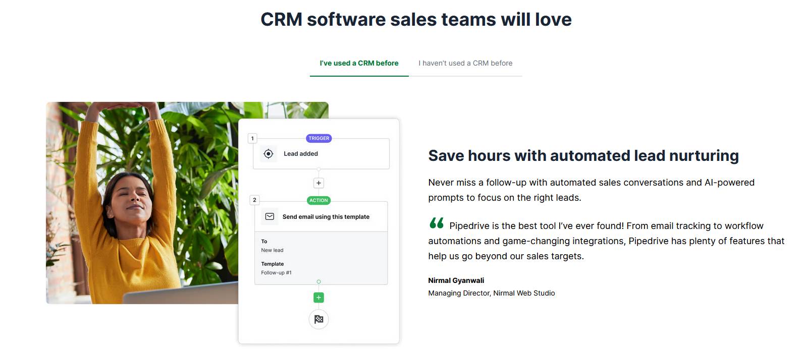 Brand identity Pipedrive messaging
