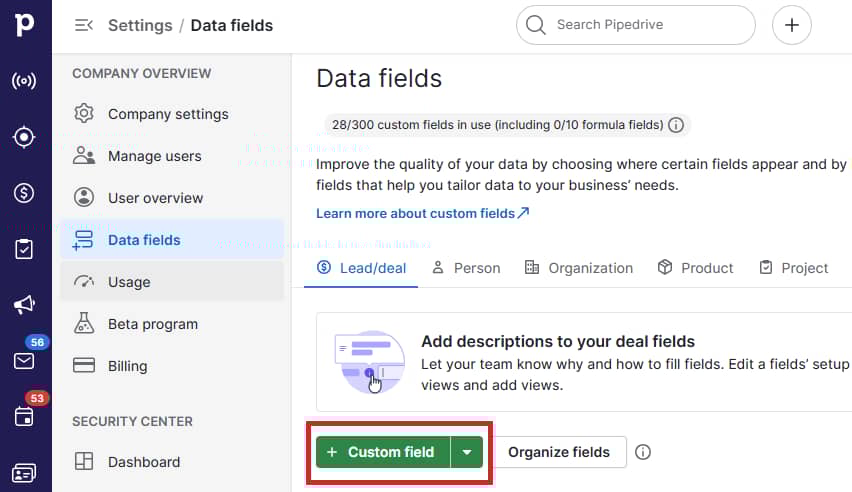 CRM For Political Campaigns custom field