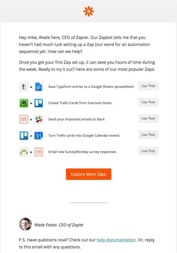 CRM and email marketing nurture email