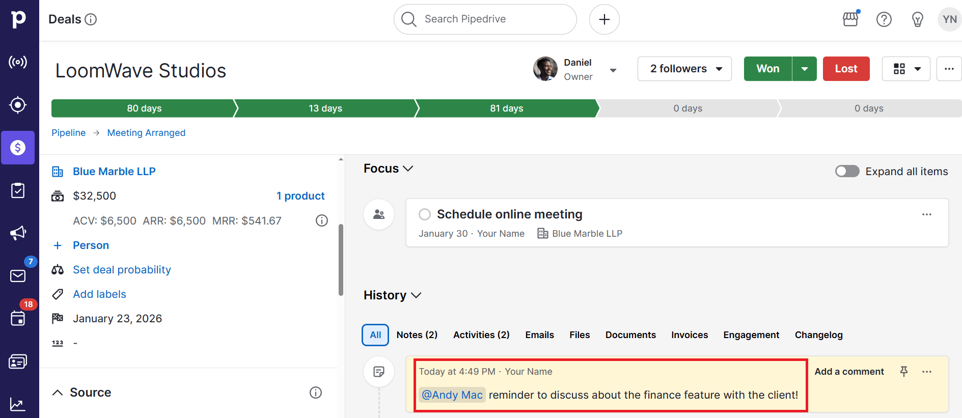 CRM benefits Pipedrive mentions and comments
