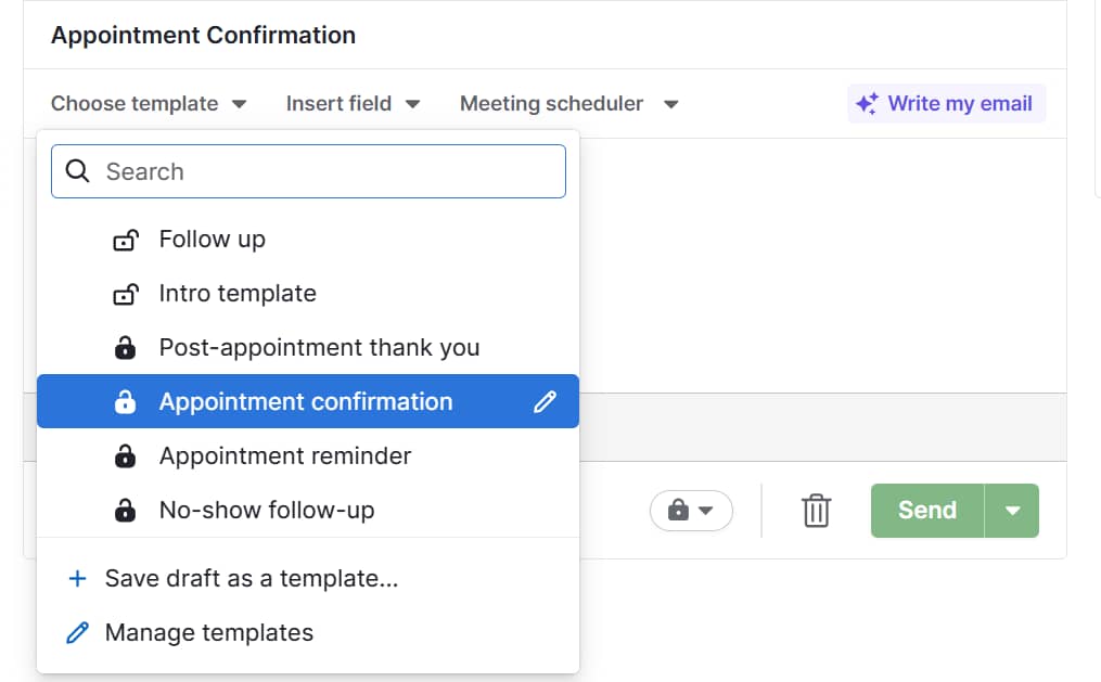 CRM for Notaries email templates