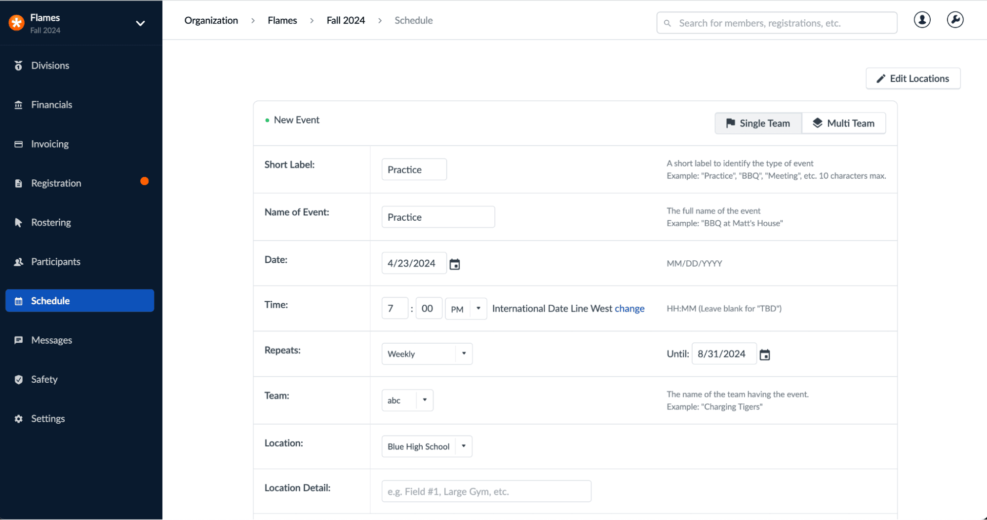 CRM for Sports Club TeamSnap