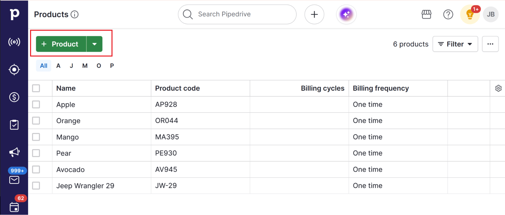 CRM in supply chain management Pipedrive Products feature