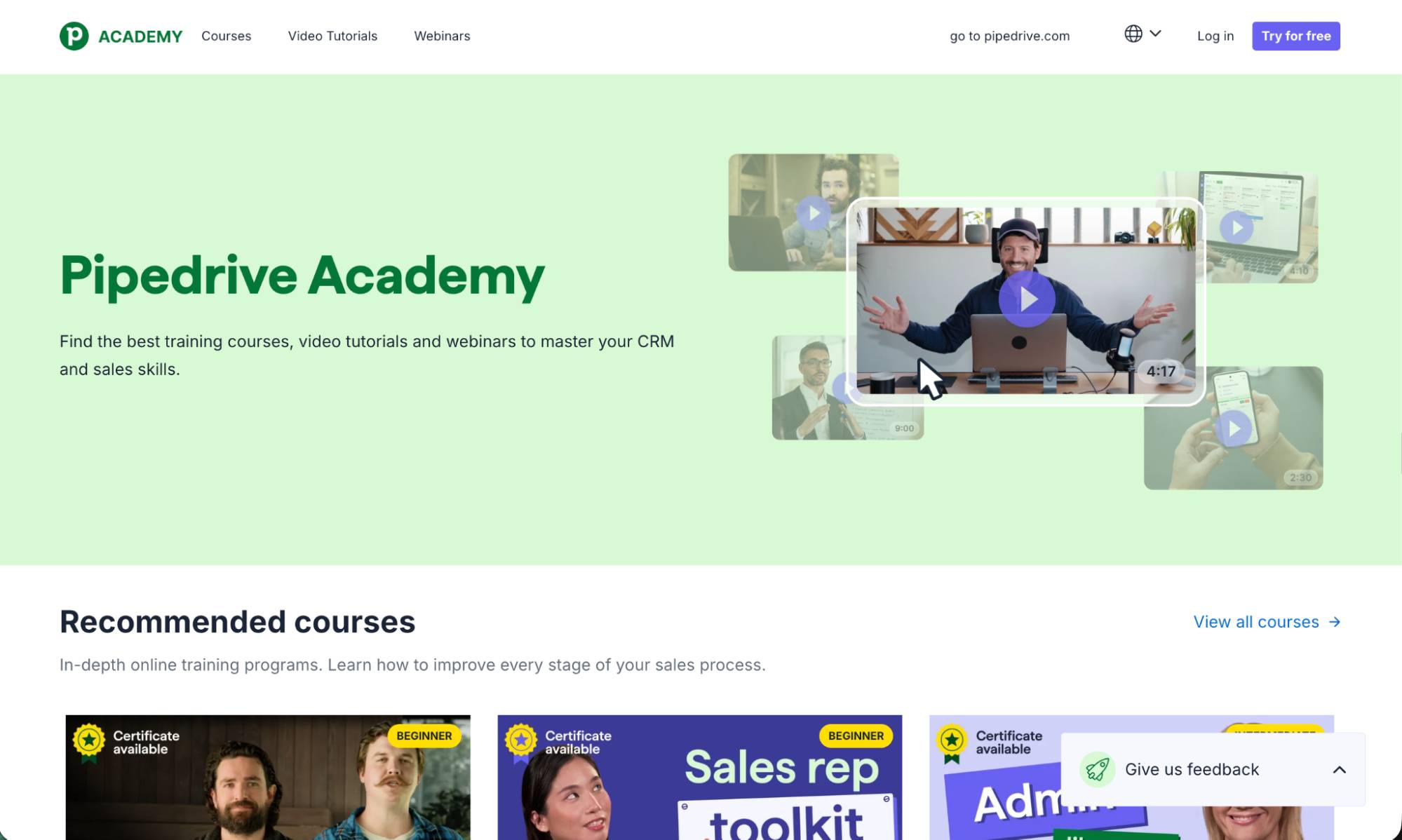 CRM software reviews Pipedrive Academy
