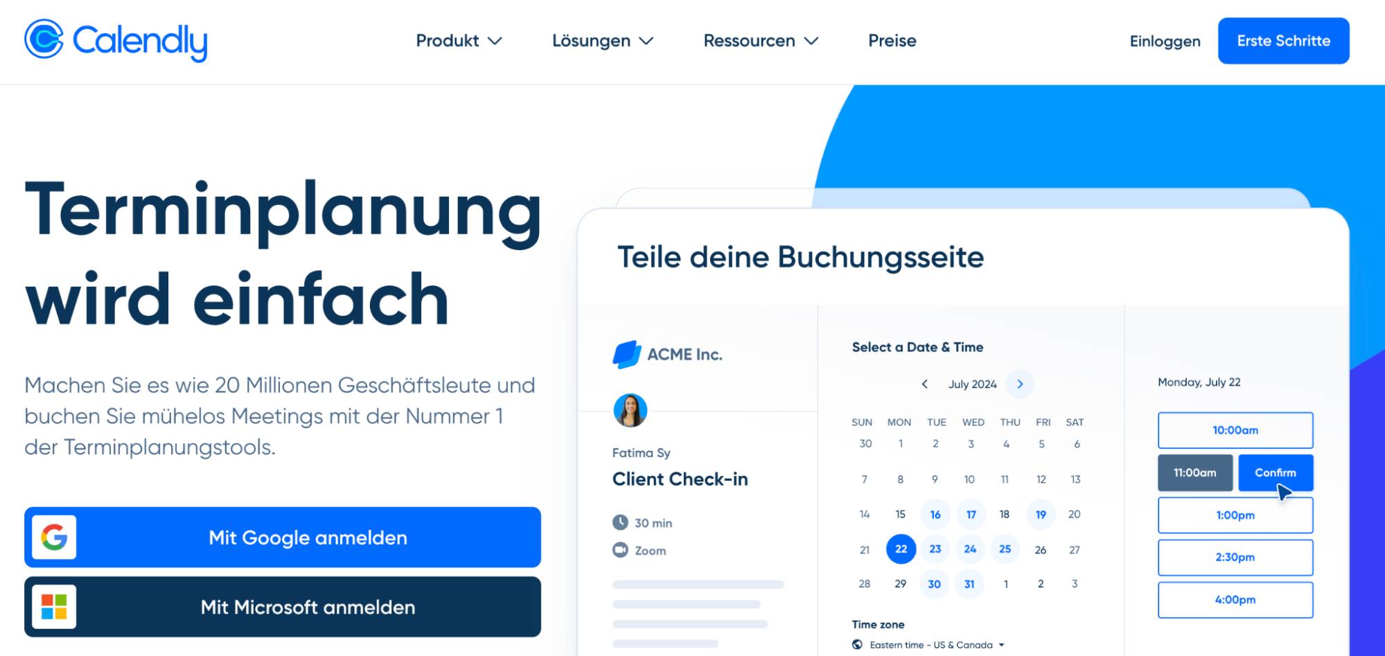 Calendly Terminplanung Software für den Mittelstand