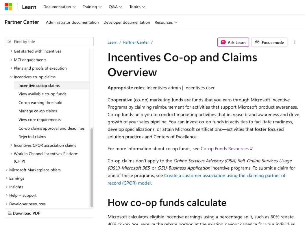 Channel partner management MDF process documentation