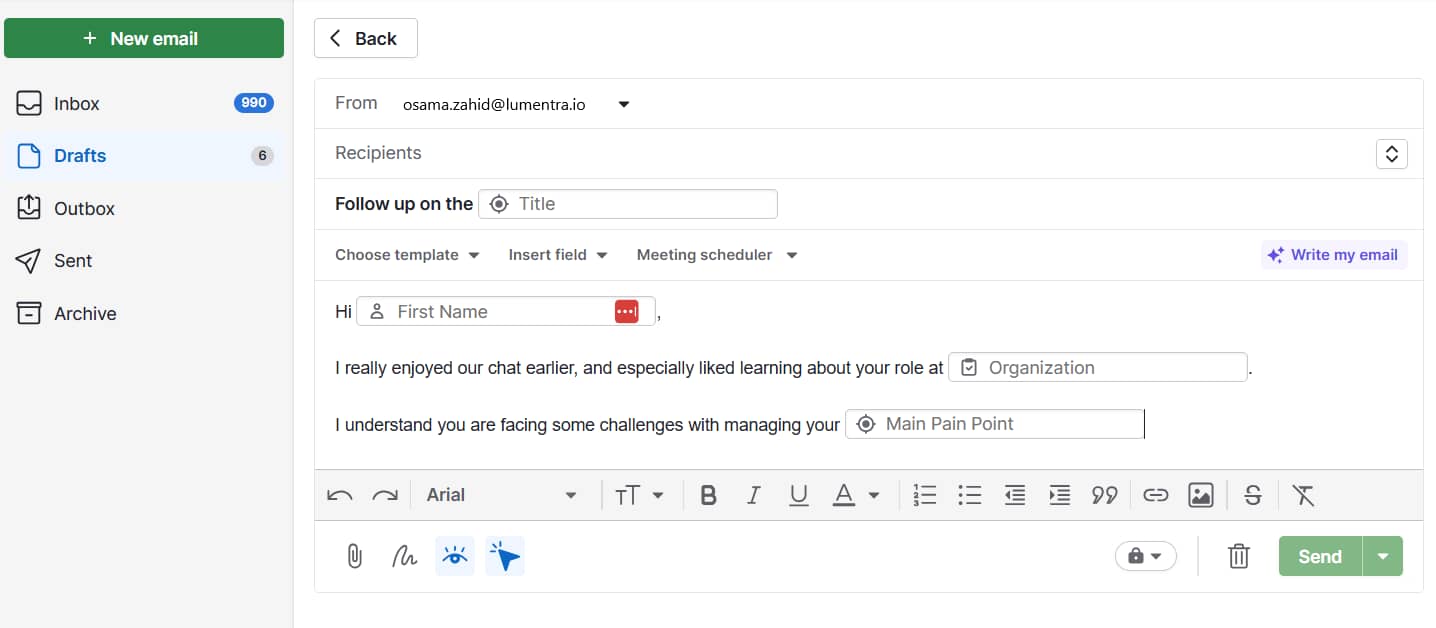 Client Appreciation Day Pipedrive scheduled email campaigns