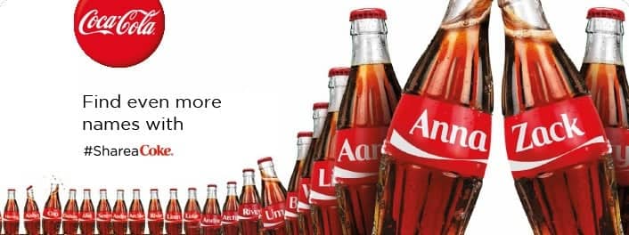 Coca Cola Share a Coke Kampagne