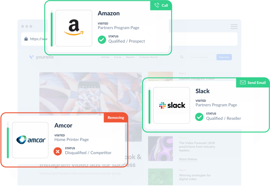 Customer acquisition solutions Leadfeeder dashboard