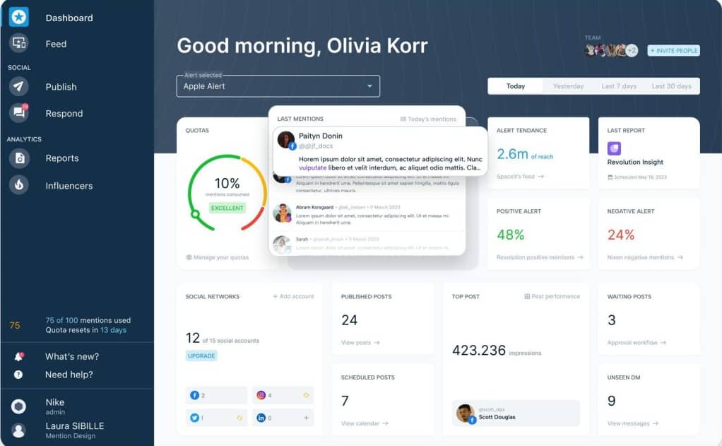 Customer feedback tools Mention