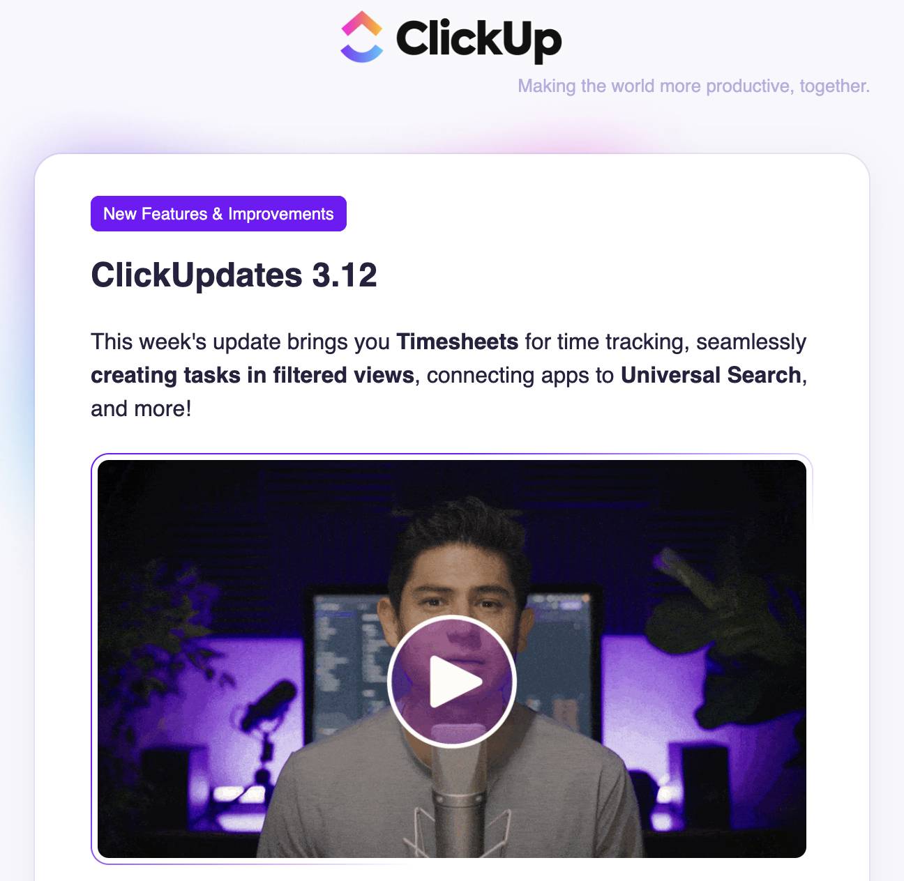 Customer satisfaction ClickUp
