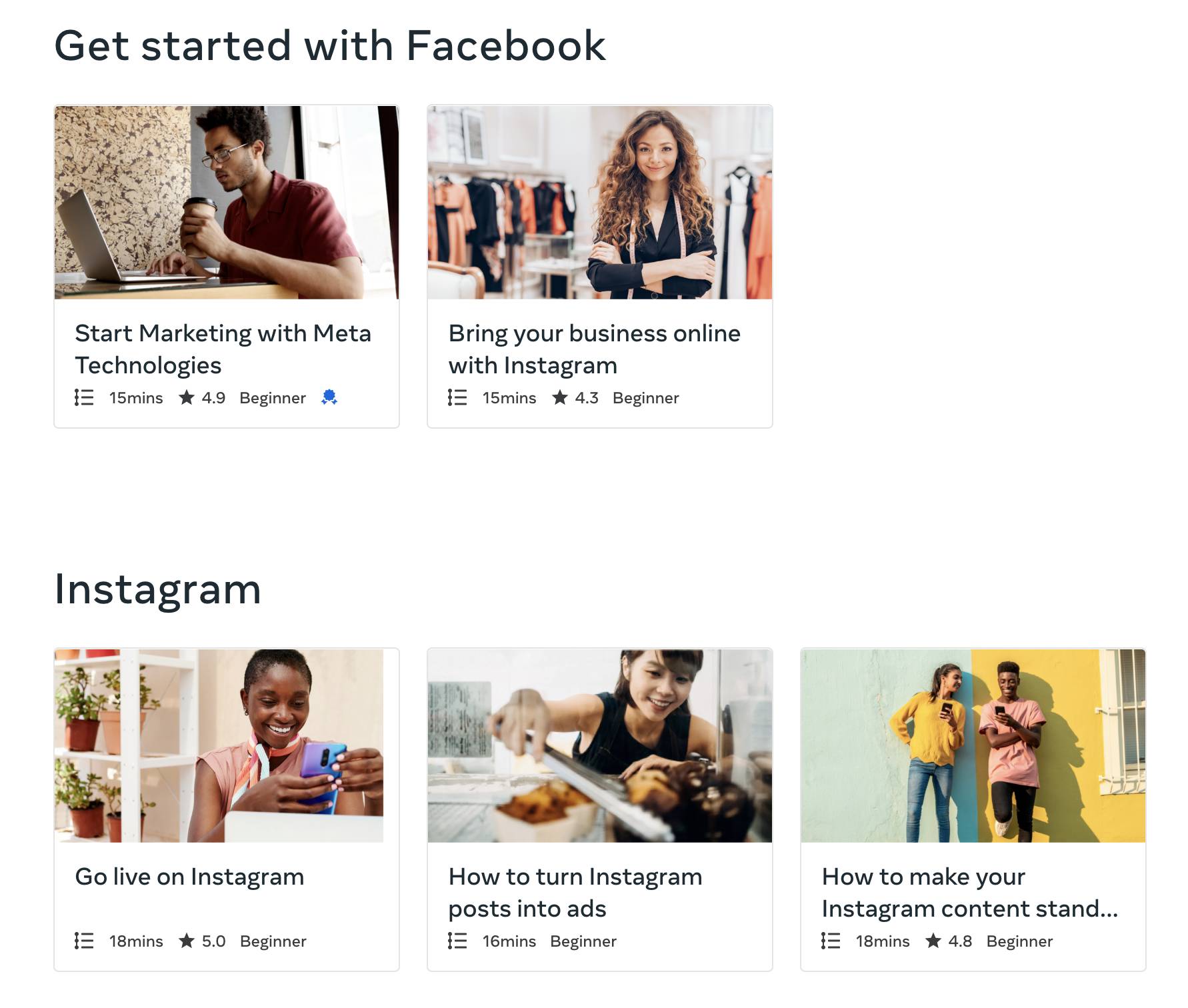 Digital marketing course Meta Blueprint