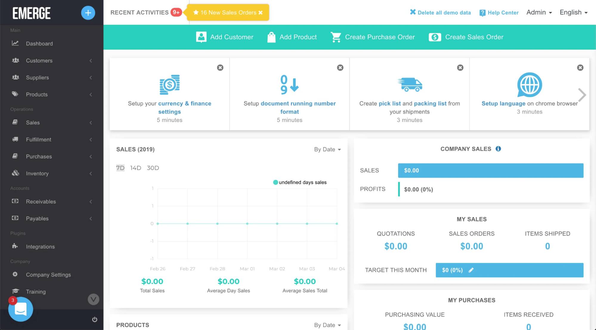  Distribution management software EMERGE App dashboard