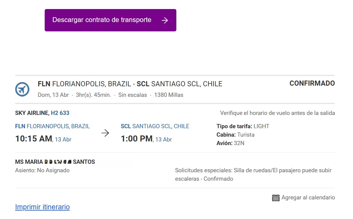 Email de confirmacion sky