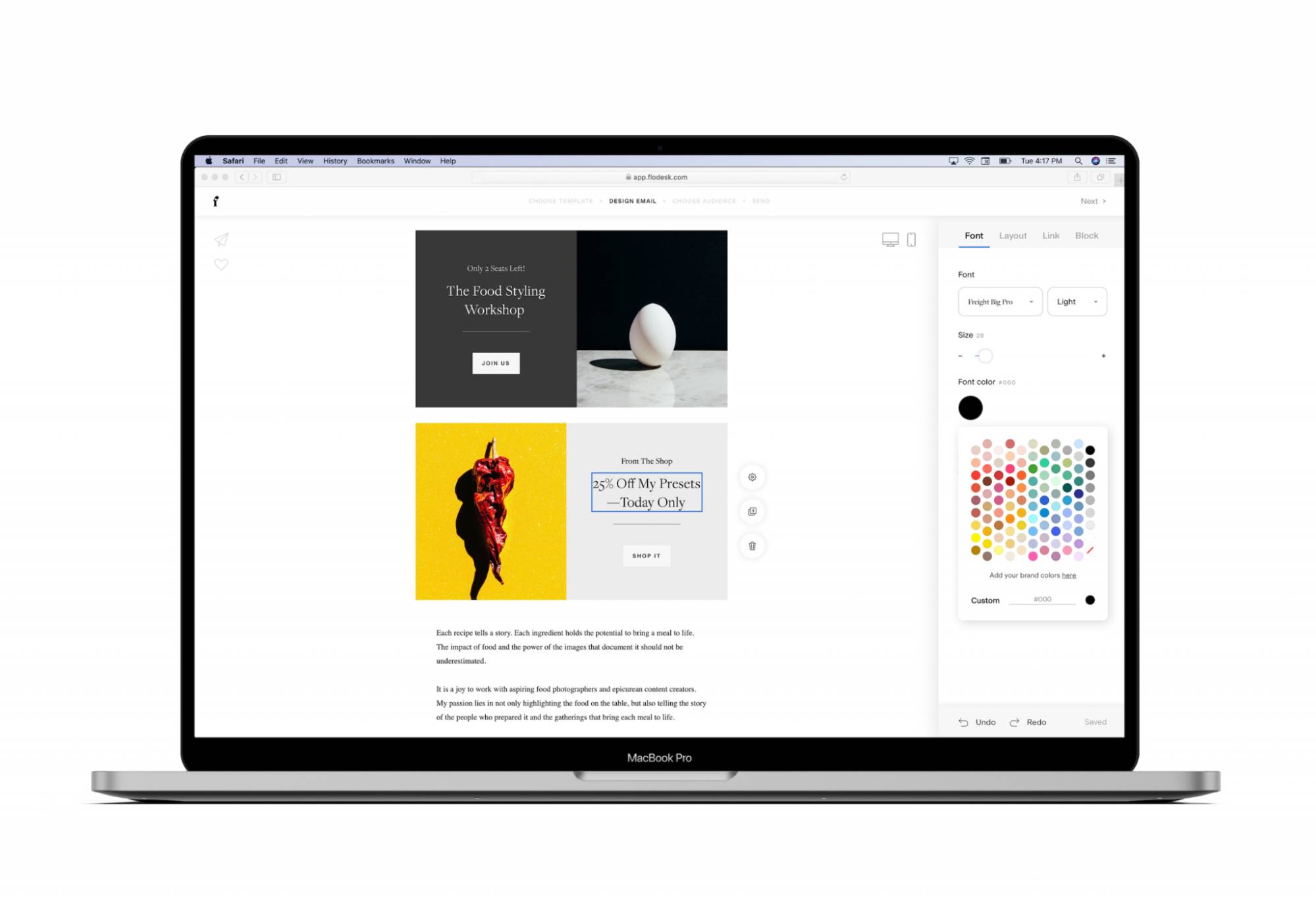 Email marketing software Flodesk
