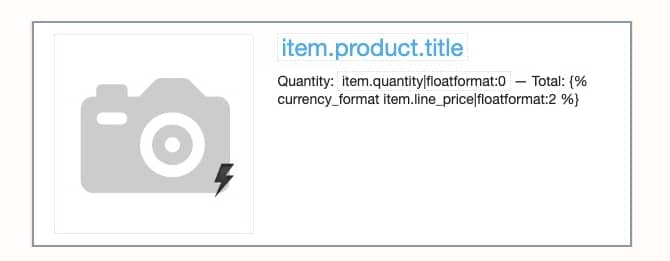 Email sequence software Klaviyo dynamic cart items