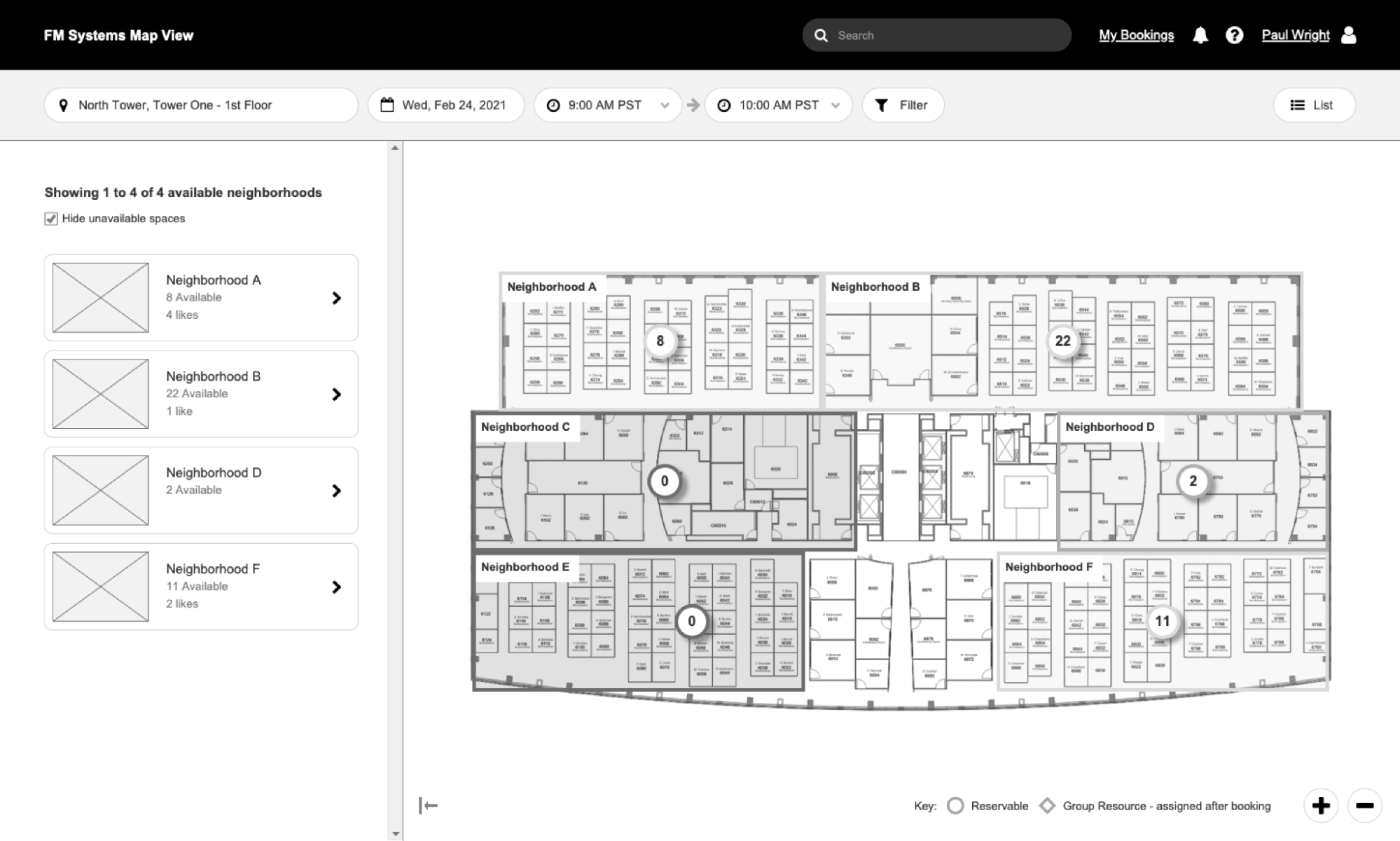Facility management software FM:Systems interface