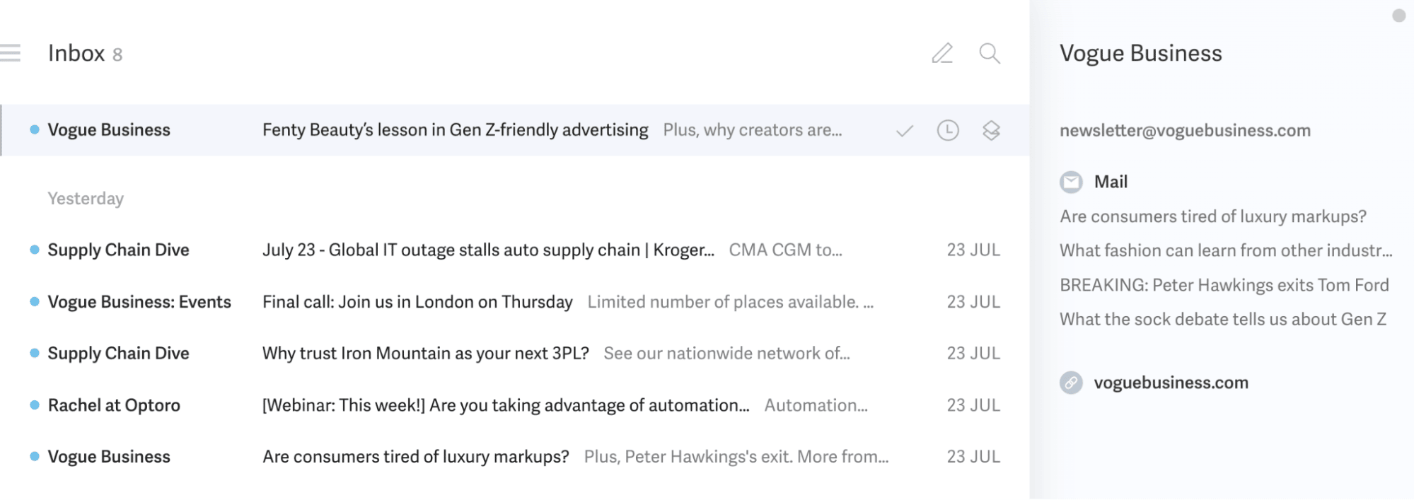 Founder-led sales Superhuman email workflows