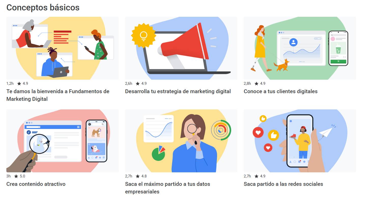 Cursos de marketing digital: Fundamentos de marketing digital: Google