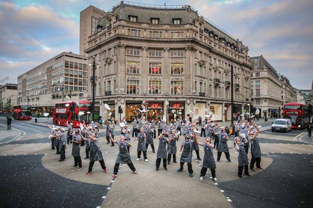 Guerrilla marketing Pizza Express performance