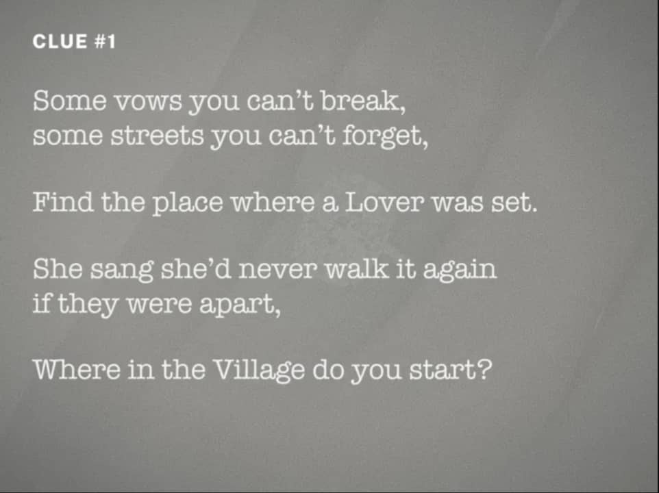 Guerrilla marketing The Knot ring clue