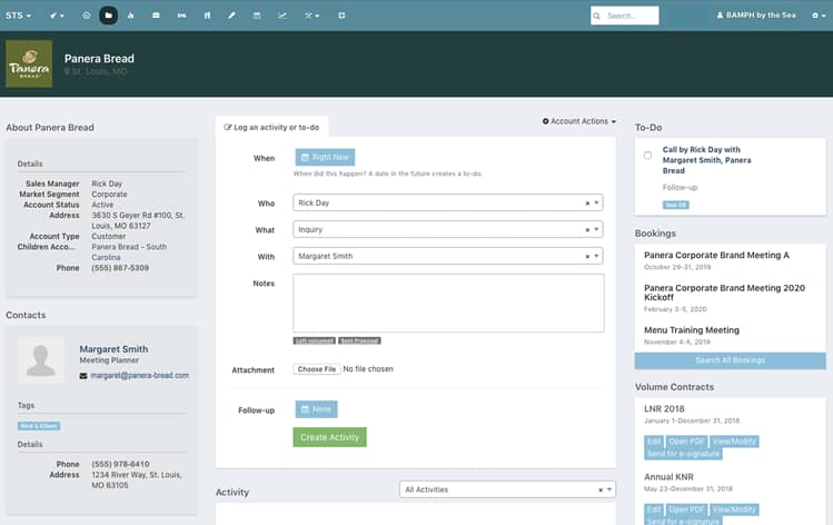 Hotel sales software STS Cloud