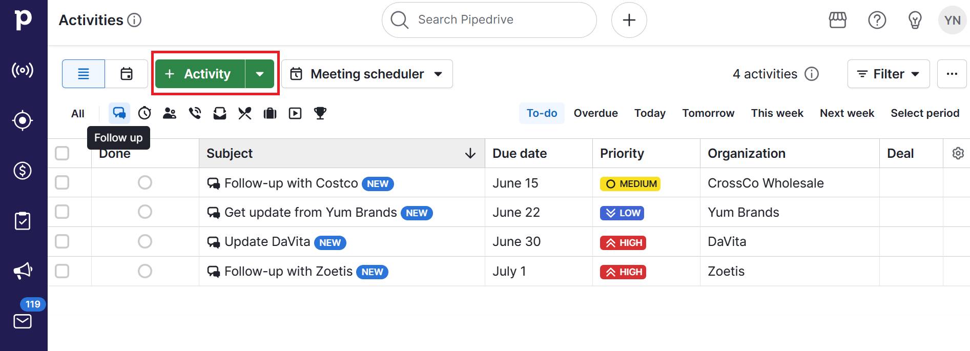 How to use LinkedIn for sales Pipedrive follow-up