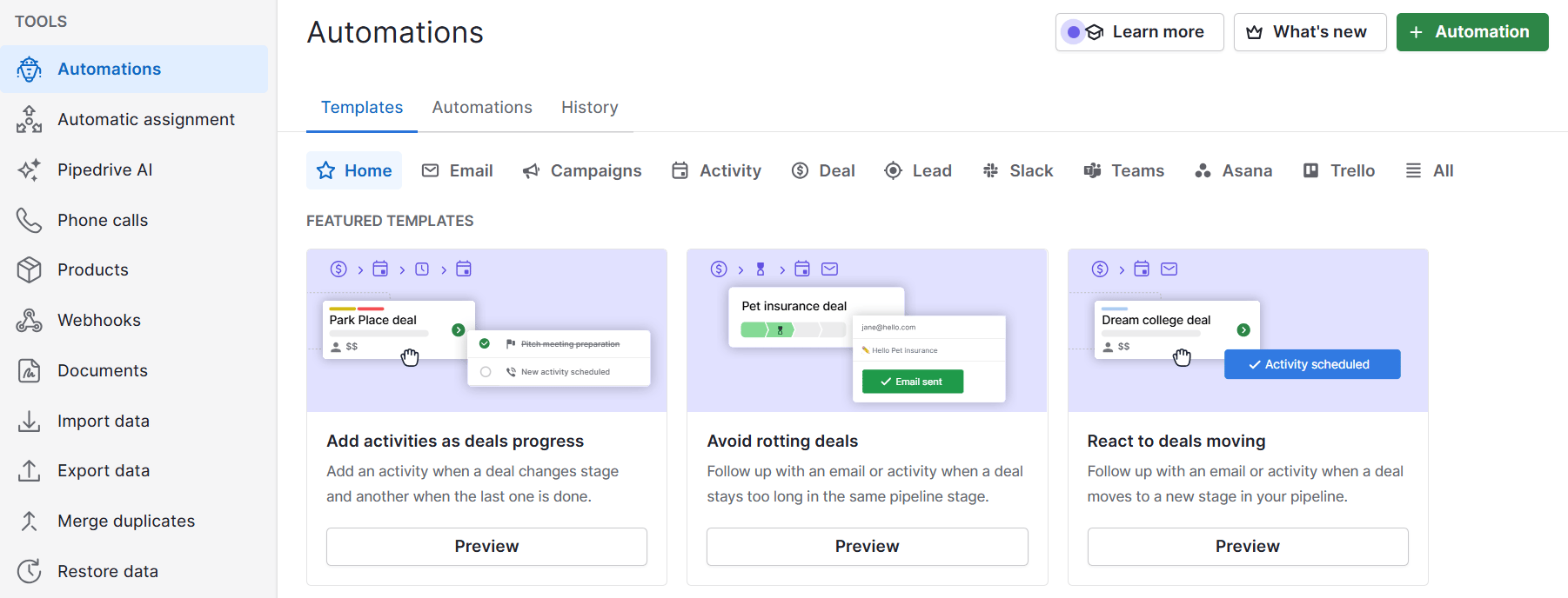  IDX in real estate Pipedrive automation